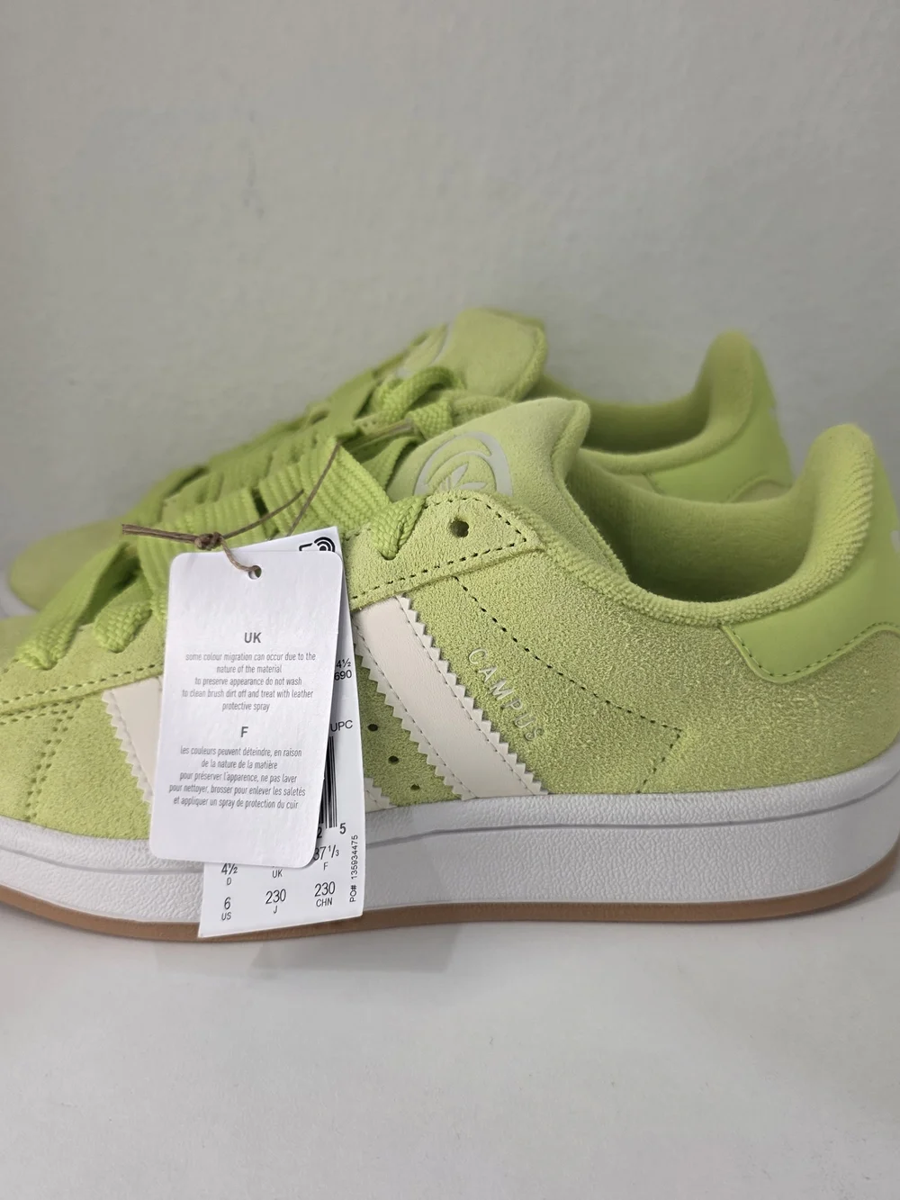 NEW Adidas Originals Campus 00s Lime Green Skate Shoe Women's size 7 - Picture 12 of 14